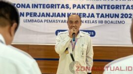 Foto Kalapas Boalemo berikan sambutan kepada jajaran lapas kelas IIB boalemo 