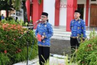 Foto : Yakob Yusuf Pimpin Apel Korpri Peringatan Hari patriotik Gorontalo 23 Januari 2025