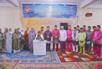 Foto : Jajaran OPD Boalemo saat mengikuti isra mi'raj di Masjid Agung Baiturramah, Minggu 26 Januari 2025