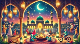ilustrasi ramadhan bagi umat muslim di seluruh dunia