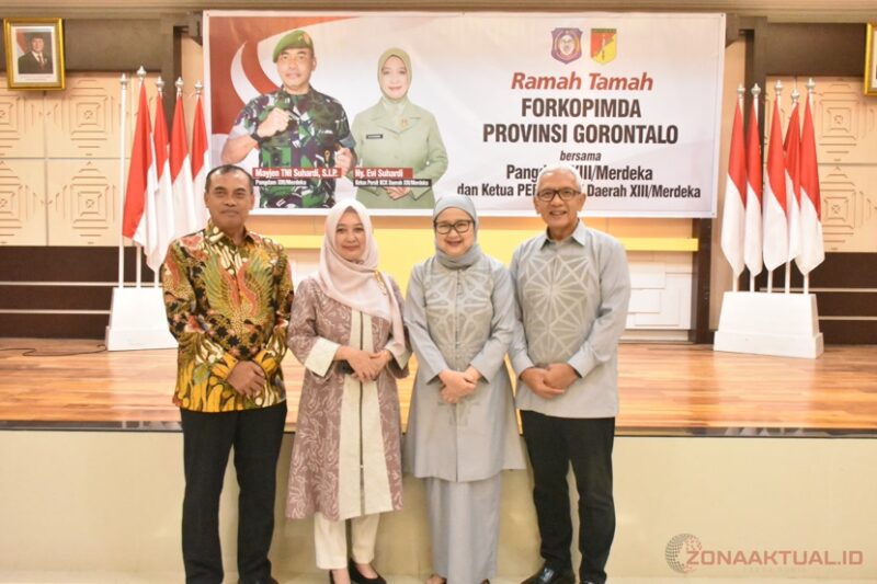 Foto : Pangdam Merdeka bersama Penjabat Gubernur Gorontalo, Saat Ramah Tamah