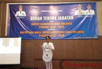Foto: Serah Terima Jabatan Ismet Mile sebagai Bupati Bonebolango di Jakarta, kamis (20/2/2025).