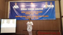Foto: Serah Terima Jabatan Ismet Mile sebagai Bupati Bonebolango di Jakarta, kamis (20/2/2025).