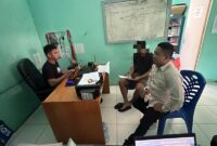 Foto : Interogasi Pihak Polres Gorontalo Kota Terkait Terduga Pelaku Pengedar Narkoba 