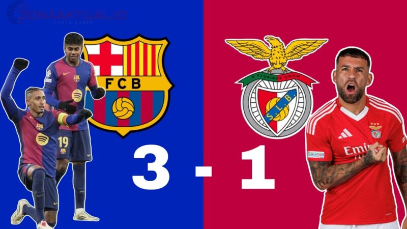 Ilustrasi - Barcelona Berhasil Mengalahkan Benfica pada leg kedua babak 16 Besar Liga Champions, Rabu (12/3/2025)