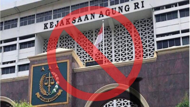 Foto : Kantor Kejaksaan Agung, Jaksa Dilarang Untuk Usut Kasus Korupsi