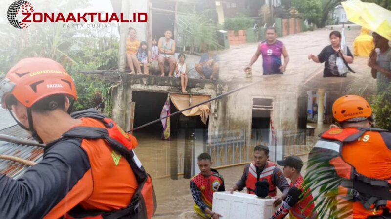 Kolase - Banjir Di Kota Manado, Banyak Warga Yang Terdampak