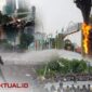 Potret - Demo Tolak Revisi UU TNI di Surabaya Berakhir Ricuh