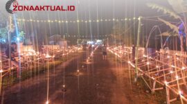 Festival Cahaya 6000 Botol Tumbilotohe di Modelomo, Kabupaten Boalemo