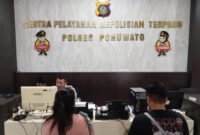 Foto : Pelaporan Wartawan di Polres Pohuwato terkait pemerasan tambang