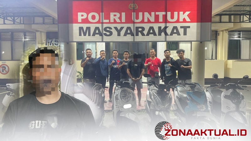 Foto : Tim Rajawali, Polresta Kota Gorontalo berhasil amankan pelaku curanmor yang meresahkan warga