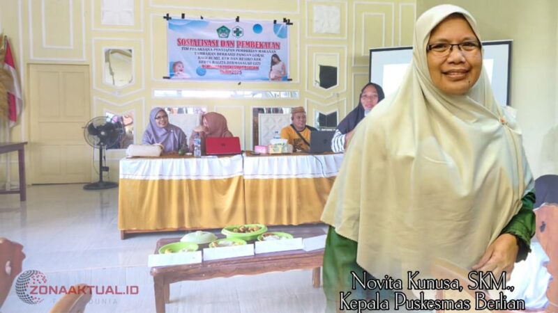 Foto : Puskesmas Berlian menggelar kegiatan pembinaan kepada para kader posyandu di wilayah kerjanya.