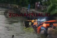 Foto : tangkapan layar video dari warga, sebelum seorang remaja hilang di sungai