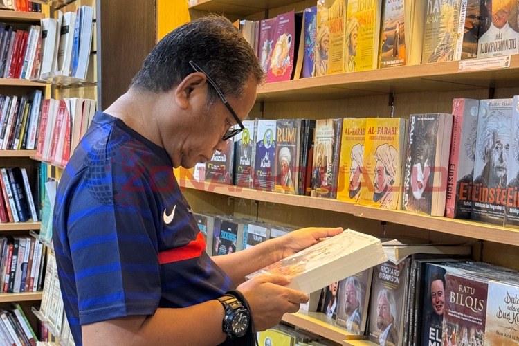 Foto : Ridwan Monoarfa, Politisi Partai Nasdem yang menegaskan pentingnya membaca buku 