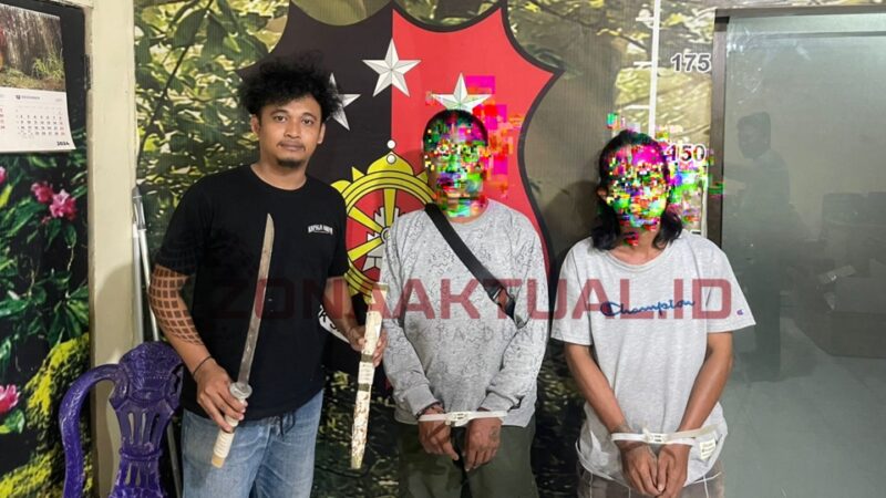 Foto : Tim Resmob Rajawali Polresta Gorontalo Kota berhasil mengamankan terduga pelaku penganiayaan yang terjadi di Kelurahan Limba UI Kecamatan Kota Selatan Kota Gorontalo