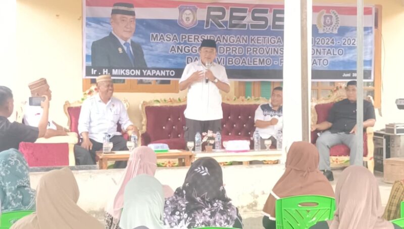 Foto : reses masa persidangan ketiga tahun 2024–2025 di Desa Telaga, Kecamatan Popayato, Kabupaten Pohuwato.