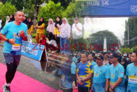 Foto : Wakil Bupati Lahmudin Hambali Tuntaskan BNN Run 5K 2025