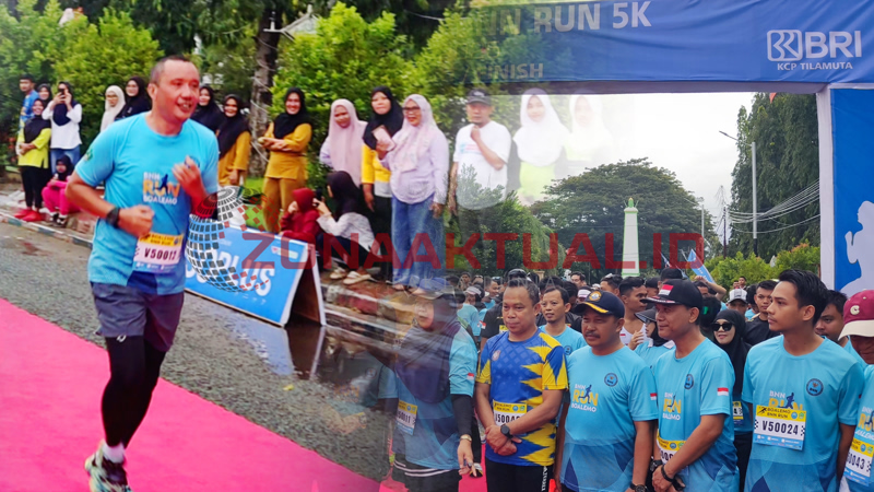 Foto : Wakil Bupati Lahmudin Hambali Tuntaskan BNN Run 5K 2025