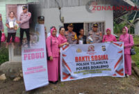 Foto : Polsek Tilamuta Gelar Bhakti Sosial Sambut HUT Bhayangkara ke-79