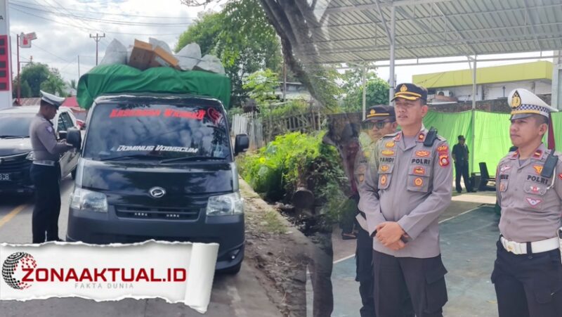 Foto : Transparan dan Terbuka, Polres Boalemo Gelar Operasi Otanaha Gabungan di Depan Mako