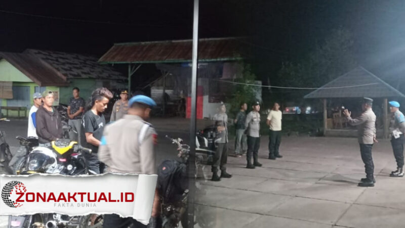 Foto : Polsek Wonosari Tertibkan 24 Kendaraan Knalpot Brong di Operasi Malam Hari