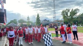 Foto : Giat Jalan Sehat Polres Boalemo