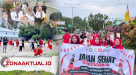 Foto : ITB Ichsan Boalemo dan Unipo Gelar Jalan Sehat & Senam Bersama, Foperma, KKD dan Satu Suara Ikut Meriahkan HUT RI ke-80