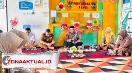 Foto : Plt Kasie Humas Polres Boalemo, IPDA Oyong Abas Sampaikan Pesan Iman dan Kamtibmas di Majelis Taklim Puskesmas Pangi