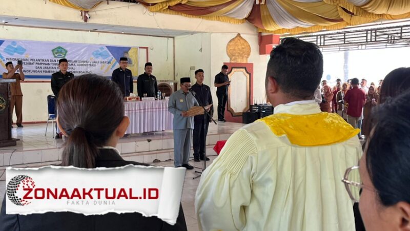 Foto : Rum Pagau Resmi Melantik Pejabat Tinggi Pratama, Administrator, Fungsional, dan Kepala Desa