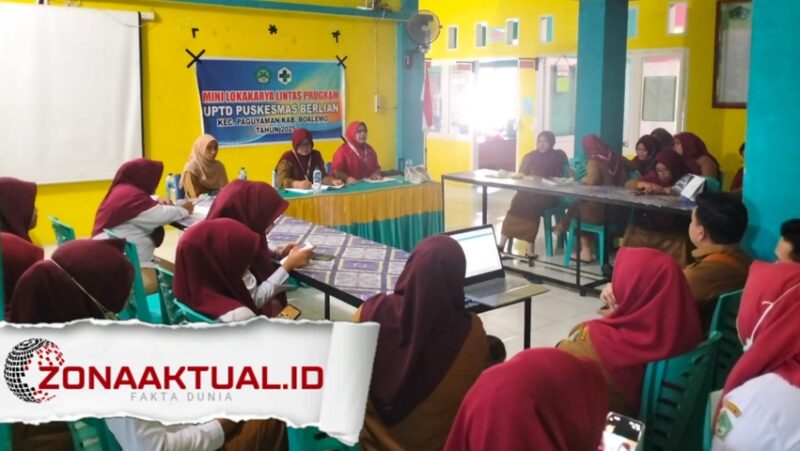 Foto : Giat Lokakarya UPTD Puskesmas Berlian