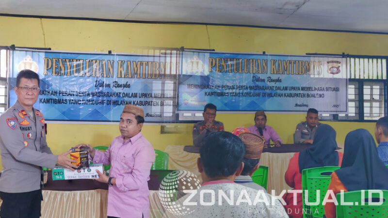 Foto : Giat Kamtibmas Polres Boalemo di Desa Mohungo