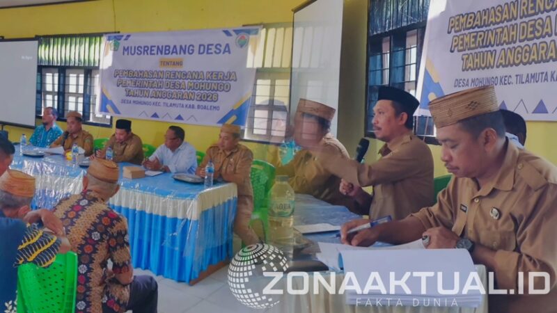Foto : Musrembang Desa Mohungo