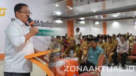 Foto : Bupati Boalemo, Drs. H. Rum Pagau, yang hadir langsung dalam kegiatan