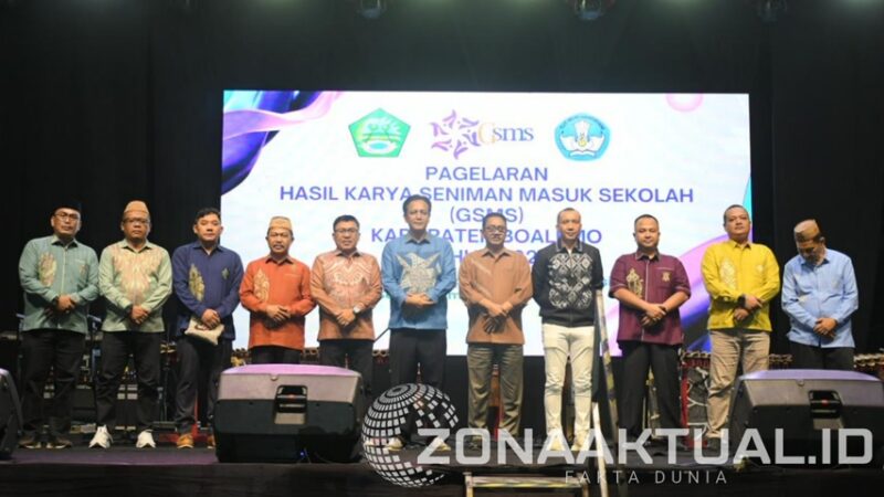 Foto : Bupati Boalemo bersama jajaran Forkopimda membuka pagelaran GSMS di Boalemo