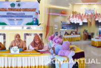 Foto : UPTD Puskesmas Berlian Kecamatan Paguyaman menggelar lomba cerdas cermat antar kader kesehatan