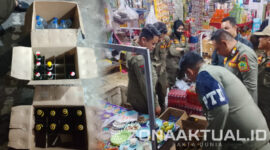 Foto : Satpol PP Boalemo dan Satpol PP Provinsi Gorontalo Gencar Razia Miras di Botumoito