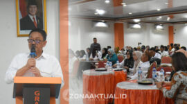 Foto : kegiatan Bimbingan Teknis (Bimtek) Pengelolaan Kas Desa Terintegrasi Qola BRI