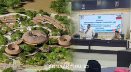 Foto : Bupati Rum Pagau Bahas Desain Pembangunan Kawasan Bukit Soeharto