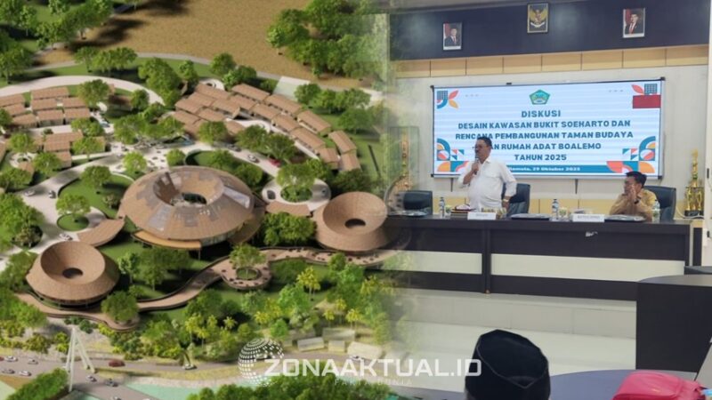 Foto : Bupati Rum Pagau Bahas Desain Pembangunan Kawasan Bukit Soeharto