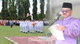 Foto : Rum Pagau Pimpin Upacara Sumpah Pemuda ke-79