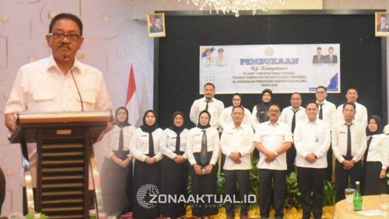 Foto : Bupati Boalemo, Drs. Rum Pagau, resmi membuka kegiatan Profiling ASN yang diperuntukkan bagi Pejabat Pimpinan Tinggi Pratama, Administrator, dan Pengawas di lingkungan Pemerintah Kabupaten Boalemo.