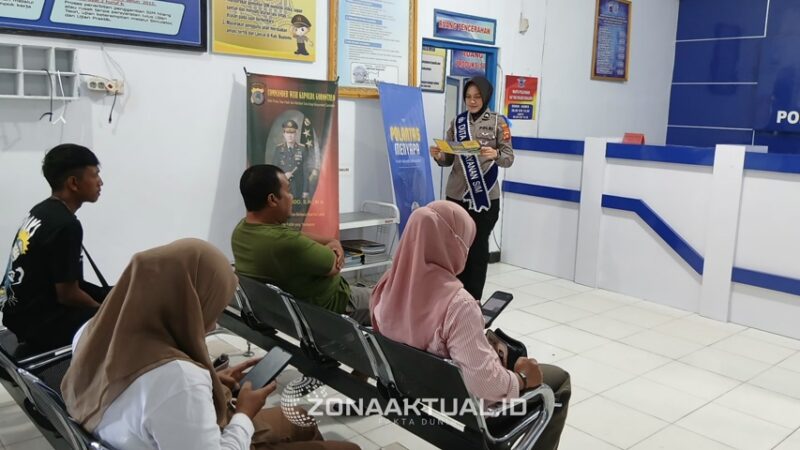 Foto : Giat Polantas Menyapa Satuan Lalulintas Polres Boalemo