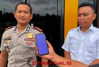 Foto : Kapolres Boalemo Firman Taufik dan Kasat Reskrim Nurwahid Kiayi