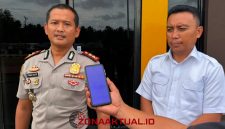 Foto : Kapolres Boalemo Firman Taufik dan Kasat Reskrim Nurwahid Kiayi