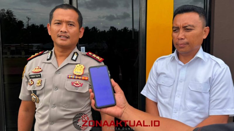 Foto : Kapolres Boalemo Firman Taufik dan Kasat Reskrim Nurwahid Kiayi